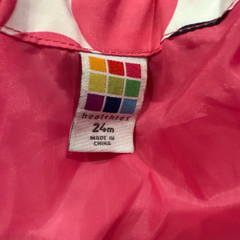 Healthtex Bright Pink 2 in 1 Toddler Jacket - Picture 4 of 4